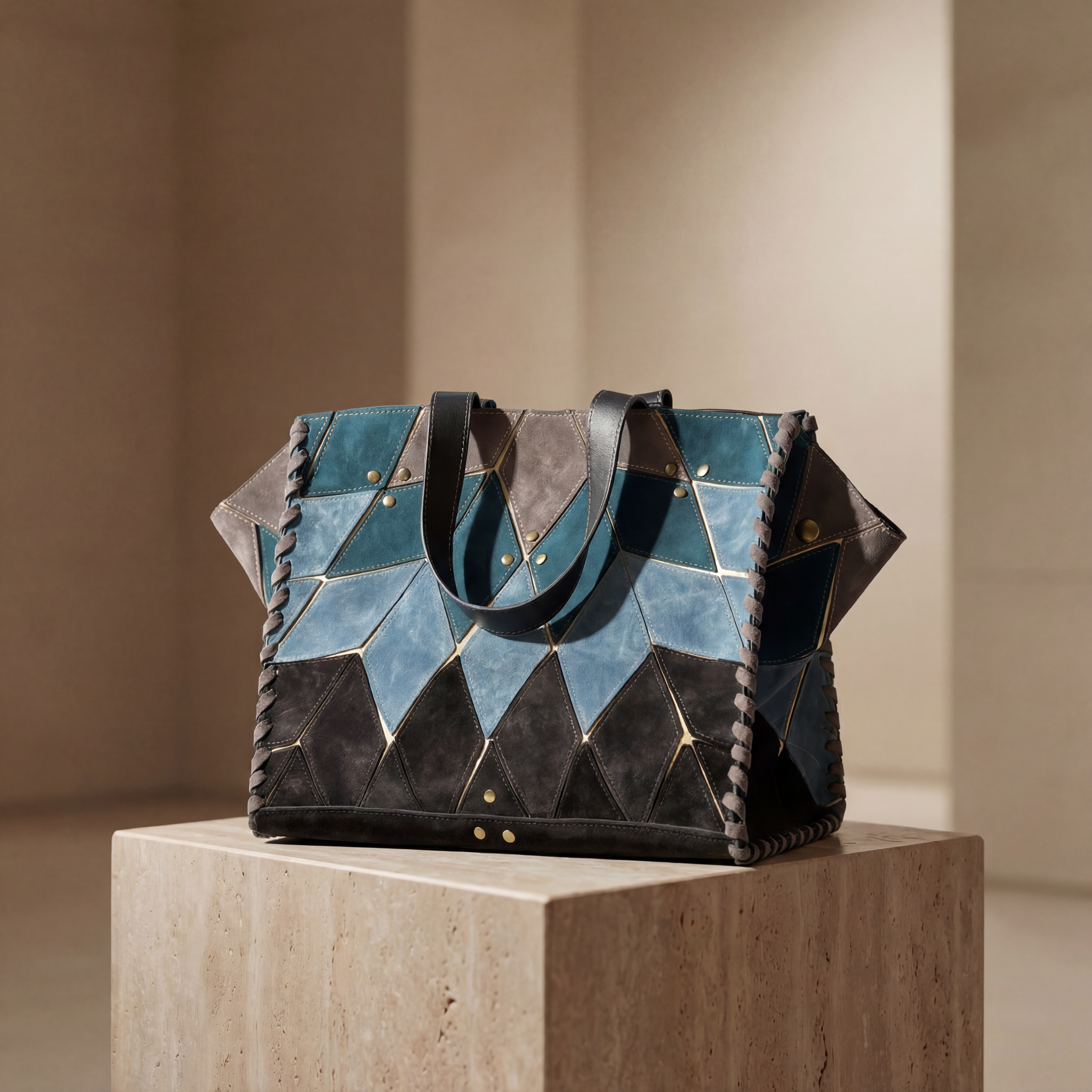 Atlas Bleu-Deep Pitrol Structed