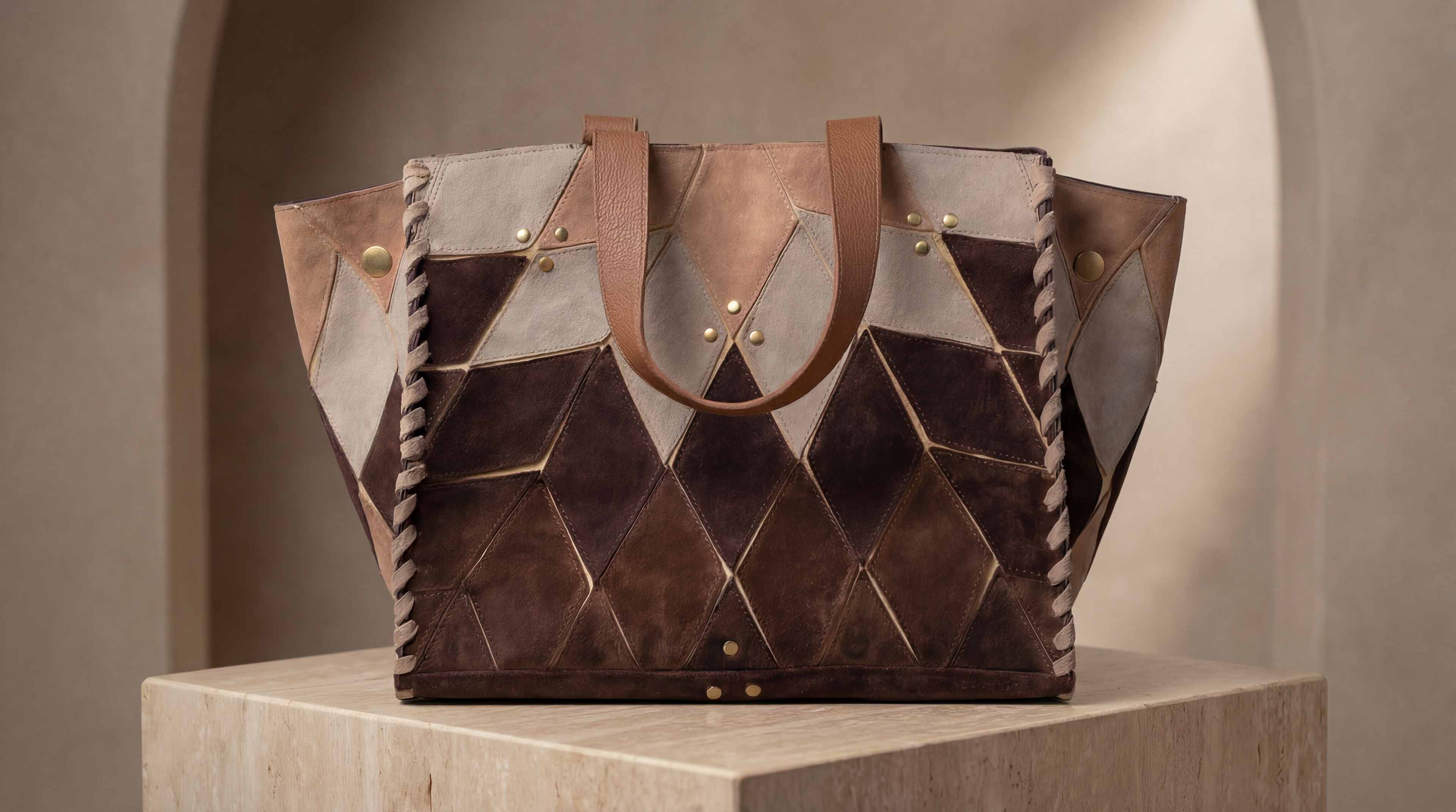 Atlas Brown-Patchw Toteork