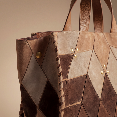 Atlas Brown – Patchwork Tote
